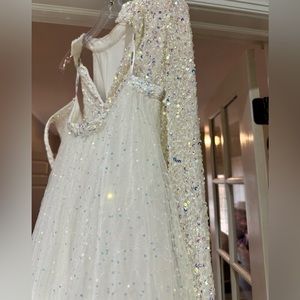 Sherri Hill white formal